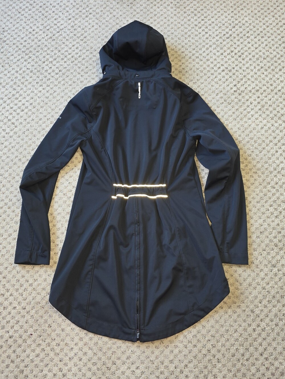 Zero Restriction Women's Black Packable Hood Weatherproof Coat